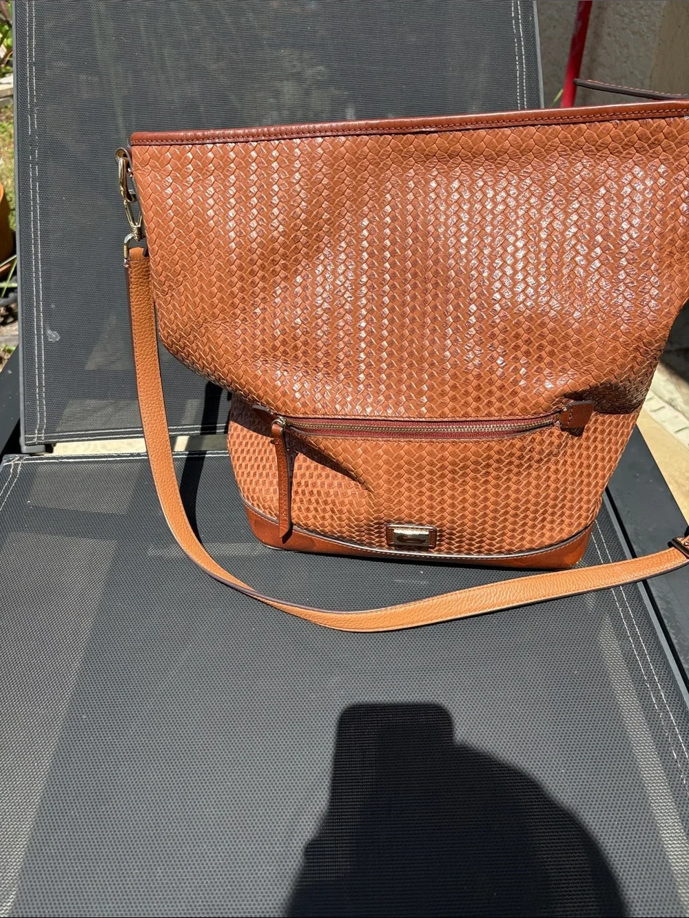 Dooney and Bourke woven leather crossbody